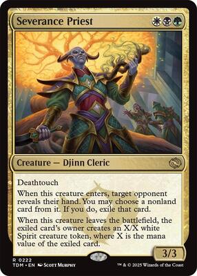 Severance Priest card from Tarkir: Dragonstorm