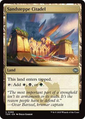 Sandsteppe Citadel card from Tarkir: Dragonstorm