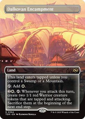 Dalkovan Encampment (Borderless) card from Tarkir: Dragonstorm