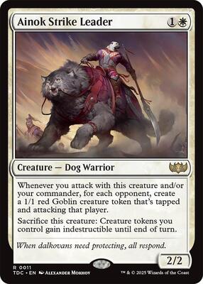 Ainok Strike Leader card from Commander: Tarkir: Dragonstorm