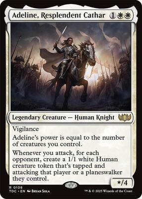 Adeline, Resplendent Cathar card from Commander: Tarkir: Dragonstorm