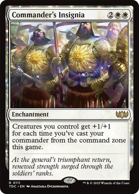 Commander's Insignia card from Commander: Tarkir: Dragonstorm