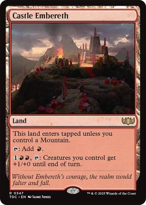 Castle Embereth card from Commander: Tarkir: Dragonstorm