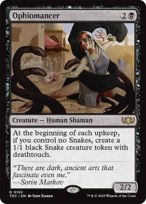 Ophiomancer card from Commander: Tarkir: Dragonstorm