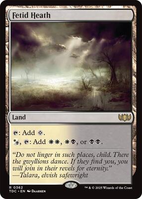 Fetid Heath card from Commander: Tarkir: Dragonstorm