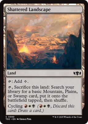 Shattered Landscape card from Commander: Tarkir: Dragonstorm