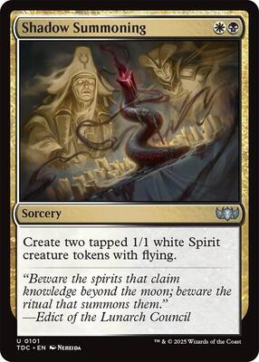 Shadow Summoning card from Commander: Tarkir: Dragonstorm