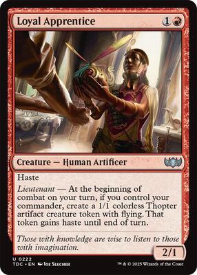 Loyal Apprentice card from Commander: Tarkir: Dragonstorm