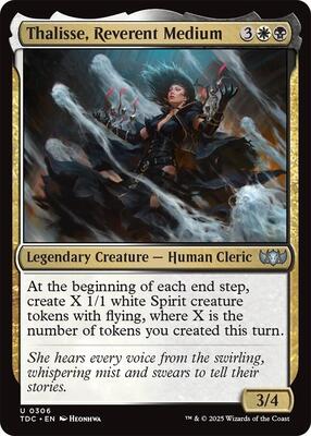 Thalisse, Reverent Medium card from Commander: Tarkir: Dragonstorm