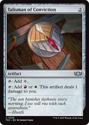 Talisman of Conviction card from Commander: Tarkir: Dragonstorm