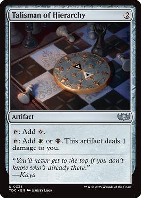 Talisman of Hierarchy card from Commander: Tarkir: Dragonstorm
