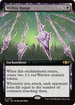 Within Range (Extended Art) card from Commander: Tarkir: Dragonstorm