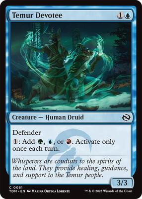 Temur Devotee card from Tarkir: Dragonstorm