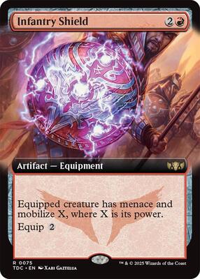Infantry Shield (Extended Art) card from Commander: Tarkir: Dragonstorm