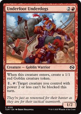 Underfoot Underdogs card from Tarkir: Dragonstorm