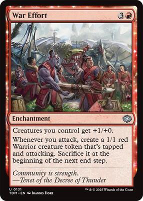 War Effort card from Tarkir: Dragonstorm