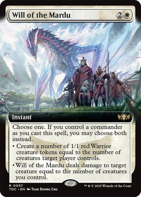 Will of the Mardu (Extended Art) card from Commander: Tarkir: Dragonstorm