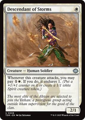 Descendant of Storms card from Tarkir: Dragonstorm