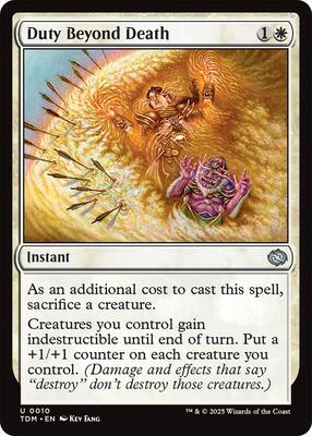 Duty Beyond Death card from Tarkir: Dragonstorm