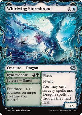 Whirlwing Stormbrood (Showcase) card from Tarkir: Dragonstorm