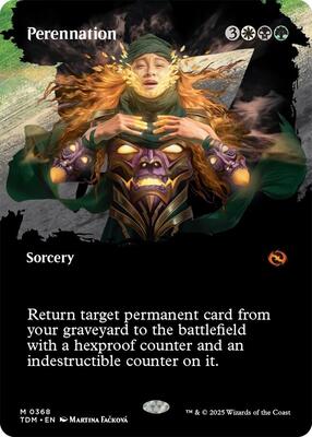 Perennation (Borderless) card from Tarkir: Dragonstorm