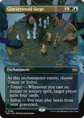 Glacierwood Siege (Borderless) card from Tarkir: Dragonstorm
