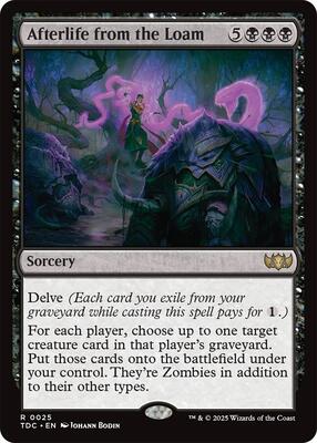 Afterlife from the Loam card from Commander: Tarkir: Dragonstorm