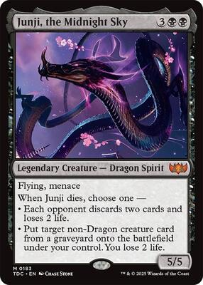 Junji, the Midnight Sky card from Commander: Tarkir: Dragonstorm