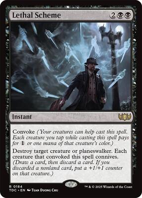 Lethal Scheme card from Commander: Tarkir: Dragonstorm