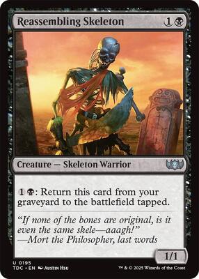 Reassembling Skeleton card from Commander: Tarkir: Dragonstorm