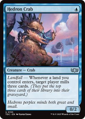 Hedron Crab card from Commander: Tarkir: Dragonstorm