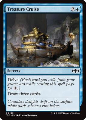 Treasure Cruise card from Commander: Tarkir: Dragonstorm