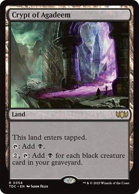 Crypt of Agadeem card from Commander: Tarkir: Dragonstorm