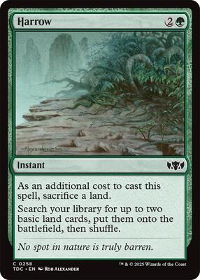Harrow card from Commander: Tarkir: Dragonstorm