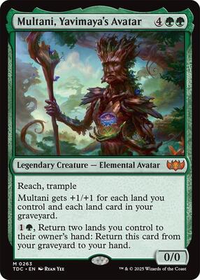 Multani, Yavimaya's Avatar card from Commander: Tarkir: Dragonstorm