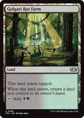 Golgari Rot Farm card from Commander: Tarkir: Dragonstorm