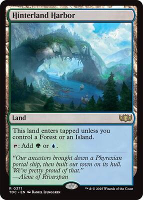 Hinterland Harbor card from Commander: Tarkir: Dragonstorm