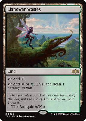 Llanowar Wastes card from Commander: Tarkir: Dragonstorm