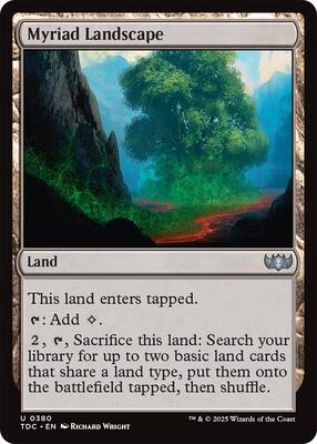 Myriad Landscape card from Commander: Tarkir: Dragonstorm