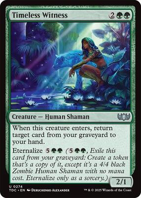 Timeless Witness card from Commander: Tarkir: Dragonstorm