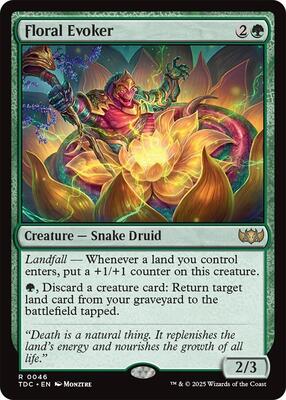 Floral Evoker card from Commander: Tarkir: Dragonstorm