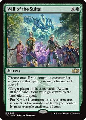 Will of the Sultai card from Commander: Tarkir: Dragonstorm