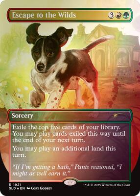 Escape to the Wilds (1921) (Rainbow Foil) card from Secret Lair Drop Series