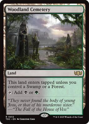 Woodland Cemetery card from Commander: Tarkir: Dragonstorm