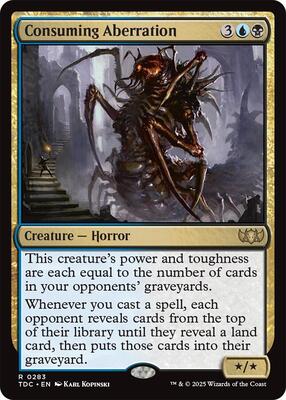 Consuming Aberration card from Commander: Tarkir: Dragonstorm