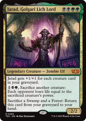 Jarad, Golgari Lich Lord card from Commander: Tarkir: Dragonstorm