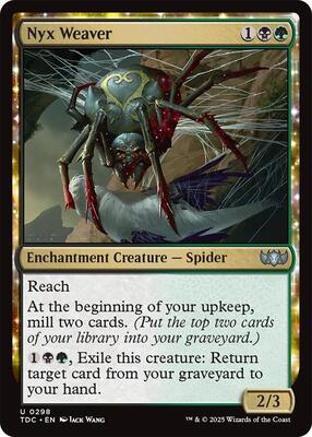 Nyx Weaver card from Commander: Tarkir: Dragonstorm