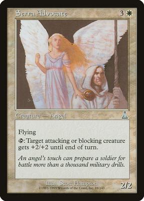 Serra Advocate card from Urza's Destiny