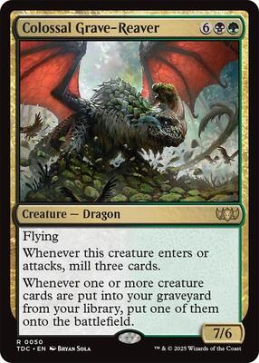 Colossal Grave-Reaver card from Commander: Tarkir: Dragonstorm