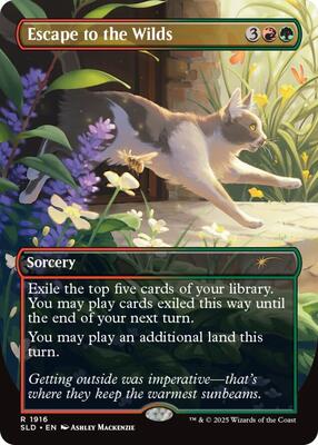 Escape to the Wilds (1916) card from Secret Lair Drop Series